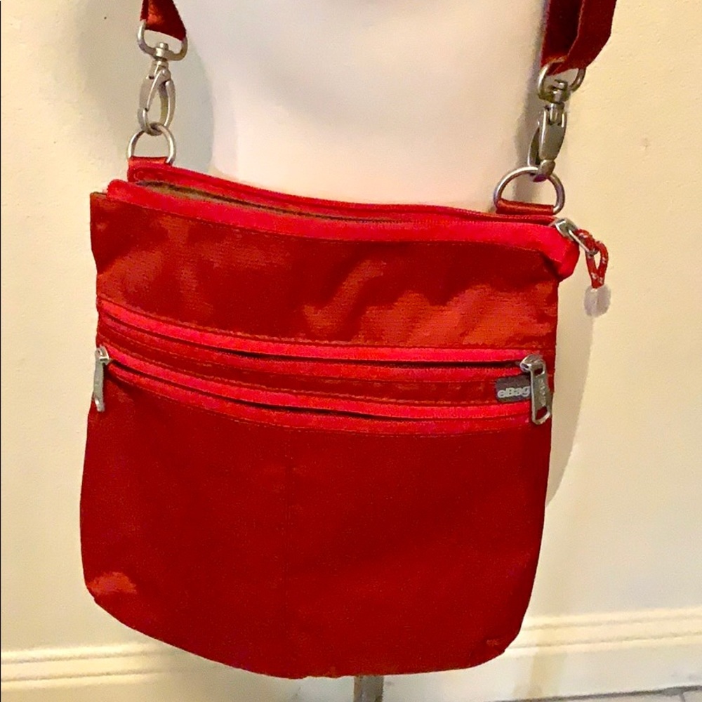 NWOT.  Ebags red travel satchel.
